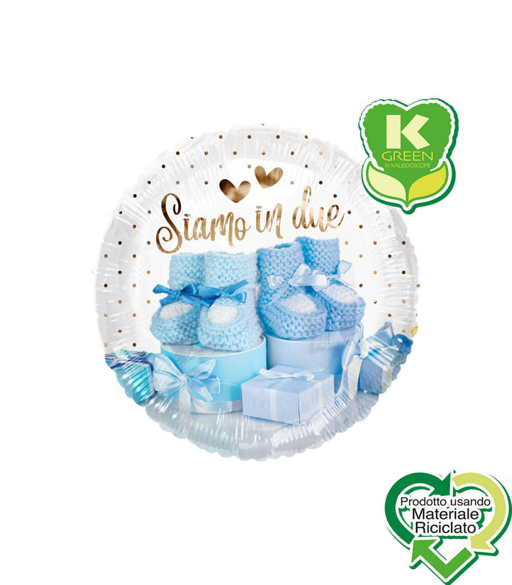 Mylar 45cm/18" Siamo in Due Celeste