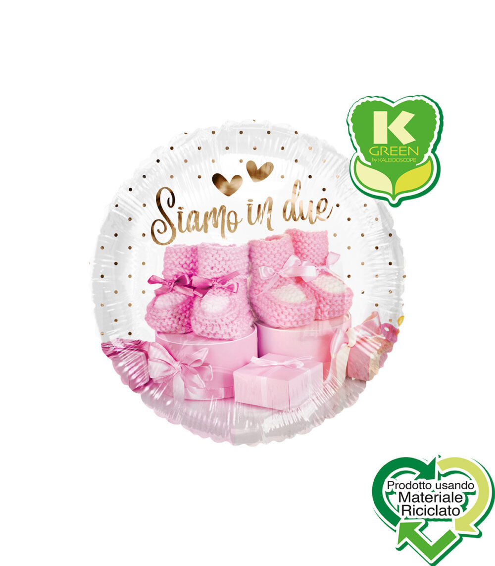 Mylar 45cm/18" Siamo in Due Rosa