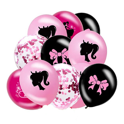 Palloncini in confezione da 10 pezzi Bambola Rosa