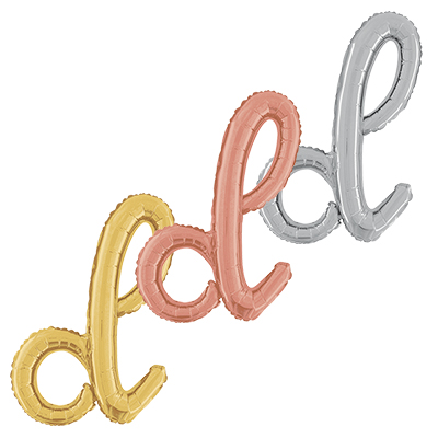 Lettera "D" Corsivo Media 36cm