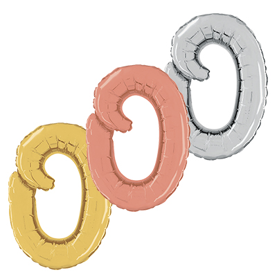 Lettera "O" Corsivo Media 36cm