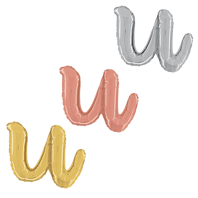 Lettera "U" Corsivo Media 36cm