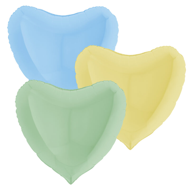 Mylar 18"/45cm Cuore Semplice Macaron