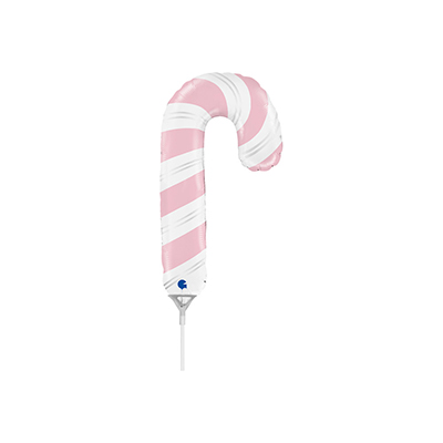 Mylar 35cm/14" Candy Cane Rosa e Bianco