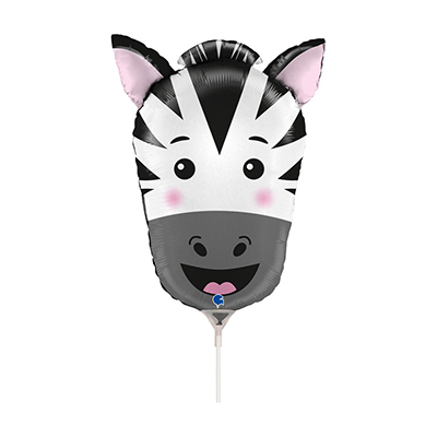 Mylar 35cm/14" Testa Zebra