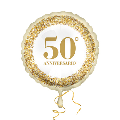 Mylar 45cm/18" 50 Oro Glitter