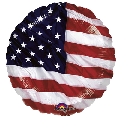 Mylar 45cm/18" Bandiera Americana