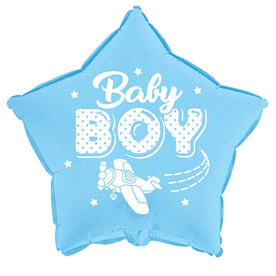 Mylar 45cm/18" Baby Boy Aeroplanino