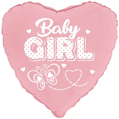 Mylar 45cm/18" Baby Girl Farfallina
