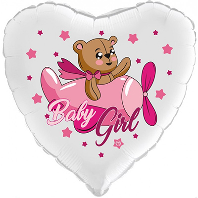Mylar 45cm/18" Baby Girl Orsetto