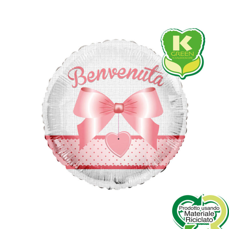 Mylar 45cm/18" Benvenuta Rosa