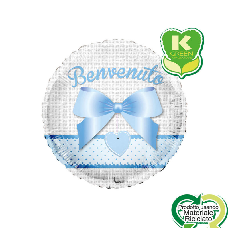 Mylar 45cm/18" Benvenuto Celeste