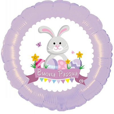 Mylar 45cm/18" Buona Pasqua Coniglietto