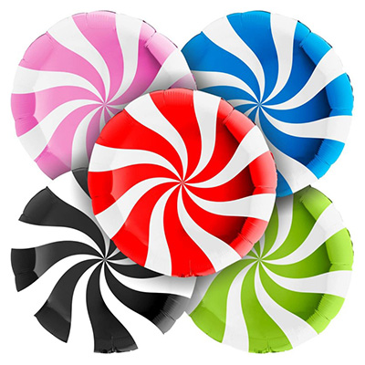 Mylar 45cm/18" Caramella Spirale Colorata