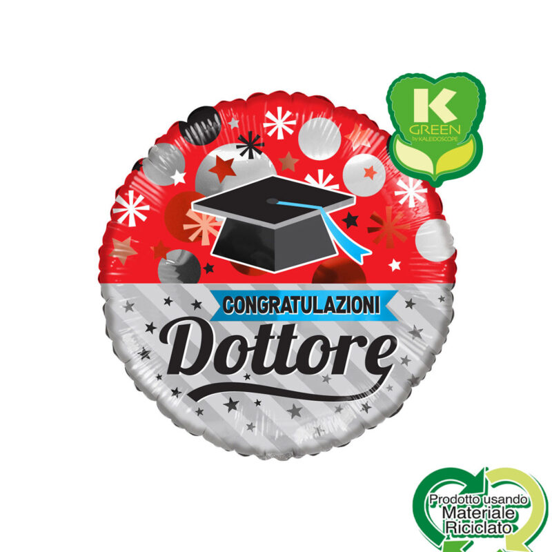 Mylar 45cm/18" Congratulazioni Dottore