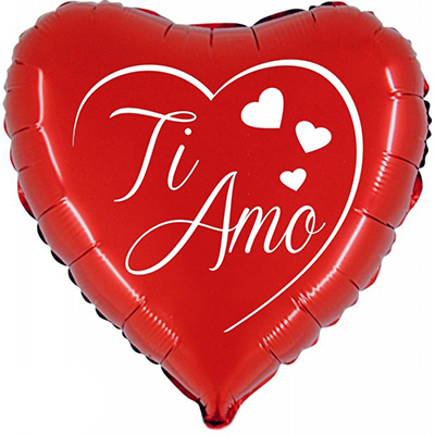 Mylar 45cm/18" Cuore Ti Amo