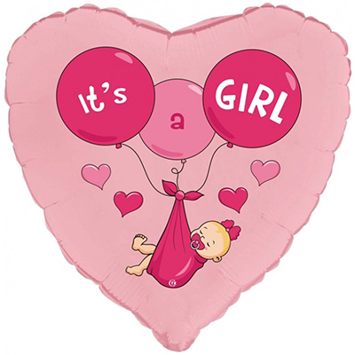 Mylar 45cm/18" It's a Girl Palloncini