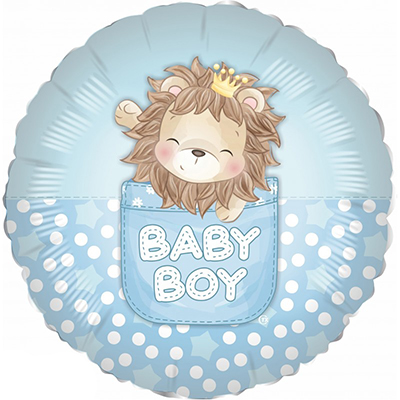 Mylar 45cm/18" Baby Boy Leoncino