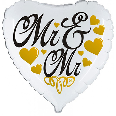 Mylar 45cm/18" Mr & Mrs
