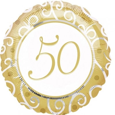 Mylar 45cm/18" 50 Oro