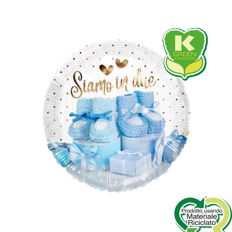 Mylar 45cm/18" Siamo in Due Celeste