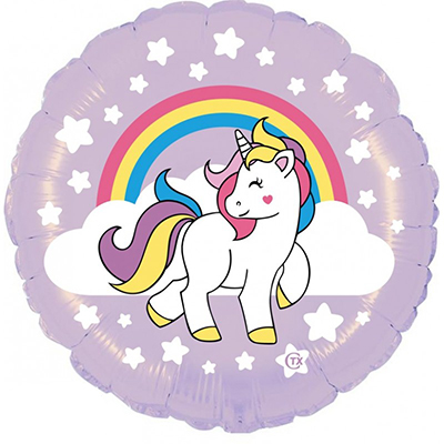 Mylar 45cm/18" Unicorno Arcobaleno