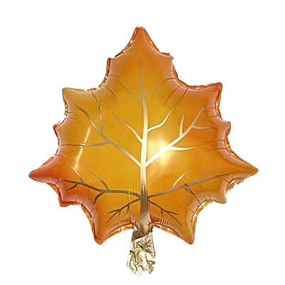 Mylar 60cm/24" Foglia Acero Arancione