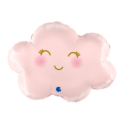 Mylar 61cm/24" Nuvoletta Rosa Pastello Satinato