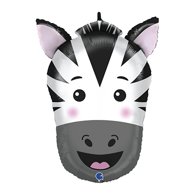 Mylar 61cm/24" Testa Zebra