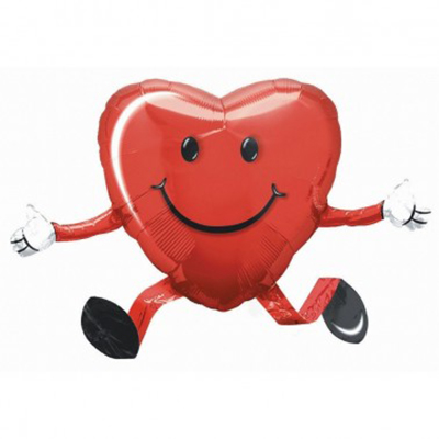 Mylar 66cm/26" Cuore Sorridente
