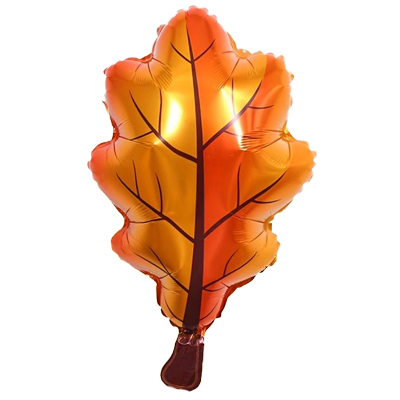 Mylar 68cm/27" Foglia Quercia Arancione