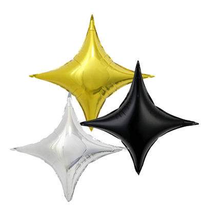 Mylar 68cm/27" Stella a 4 Punte