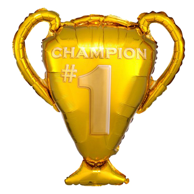 Mylar 71cm/28" Coppa Oro