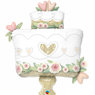 Mylar 66cmX76cm/30" Torta Nuziale
