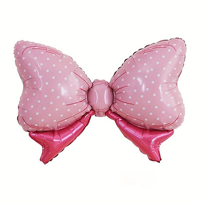 Mylar 90cm/36" Fiocco Rosa