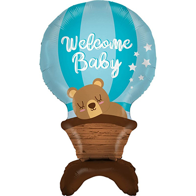 Mylar 47cmX97cm/38" Stand-up Welcome Baby Celeste