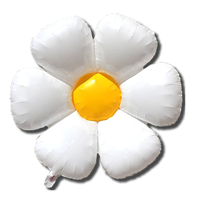 Mylar 110cm/40" Margherita Bianca