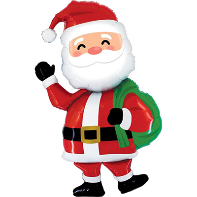 Mylar 150cmX84cm/59" Babbo Natale