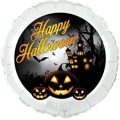 Mylar 45cm/18" Happy Halloween Paura