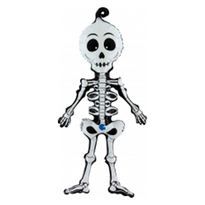 Mylar 74cm/29" Scheletro Halloween