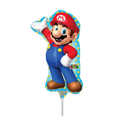 Mylar 35cm/14" Sagoma Super Mario Bros