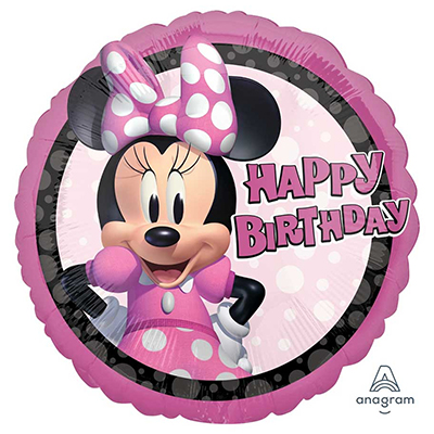 Mylar 45cm/18" Minnie Forever Happy Birthday