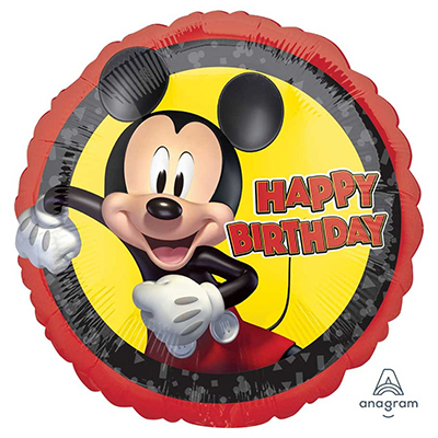 Mylar 45cm/18" Mickey Forever Happy Birthday