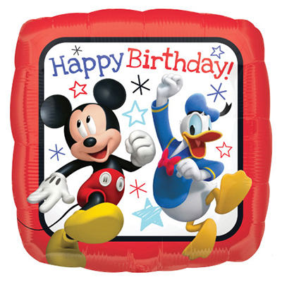 Mylar 45cm/18" Mickey e Paperino Quadrato