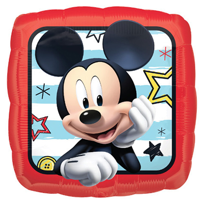 Mylar 45cm/18" Mickey Mouse Quadrato