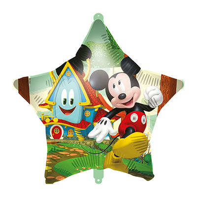 Mylar 45cm/18" Mickey Rock the House Stella con Pesetto e Nastrino
