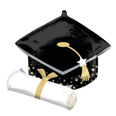 Mylar 63cm/25" Cappello Laurea