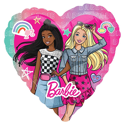 Mylar 72cm/28" Barbie and Dream Cuore