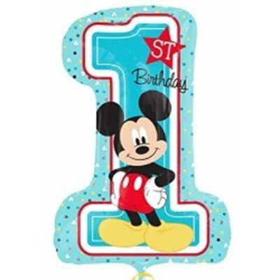 Mylar 72cm/28" Numero 1 Mickey