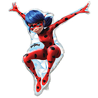 Mylar 84cm/33" Sagoma Miraculous LadyBug